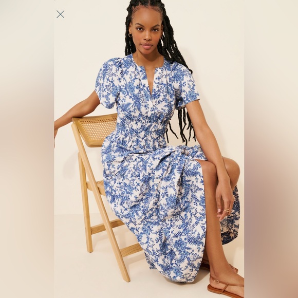 simple midi white dress Classic Cotton Elegance A-Line Midi Dress L